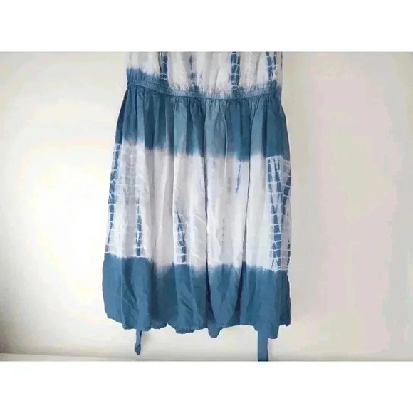 Lane Bryant Women's Dye Midi Dress Size 14 Blue White - Picture 4 of 10